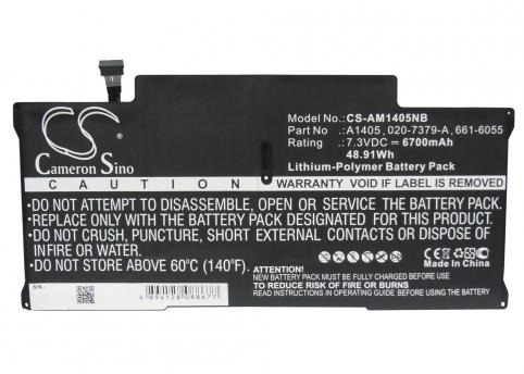 Batteries laptop apple macbook air 13 a1466 2012