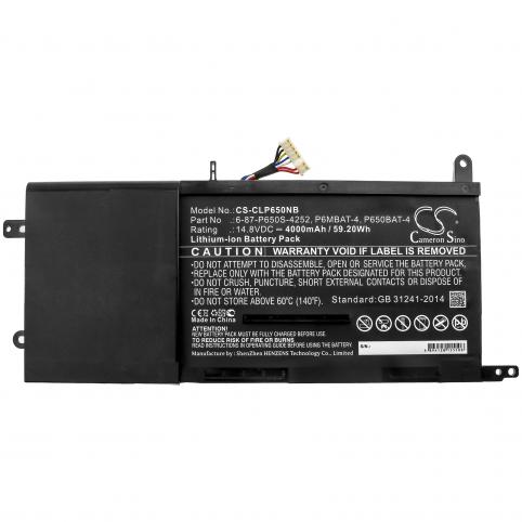 Batteries laptop clevo p650rp6 g
