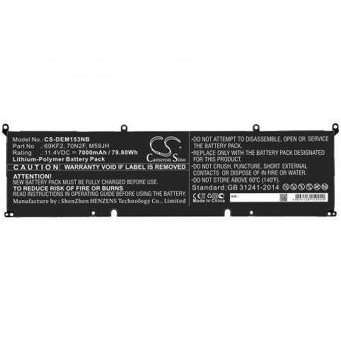 Batteries laptop alienware m15 r3 p87f
